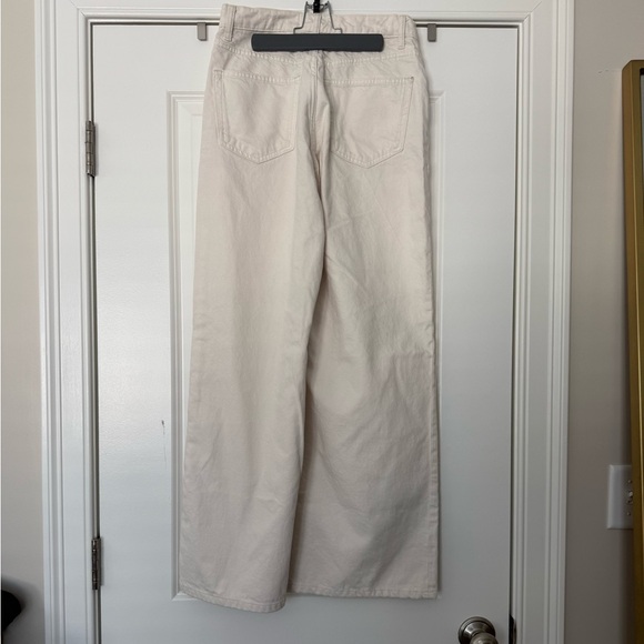 Reformation Cary High Rise Slouchy Wide Leg Jeans in Fior Di Latte (US 4/27) - Picture 4 of 6